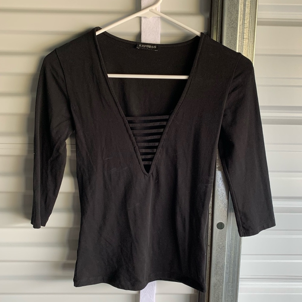 3/$25 Super v cut 3/4 sleeve top xs